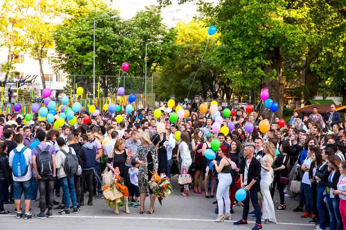 Заснемане на абитуриентски бал